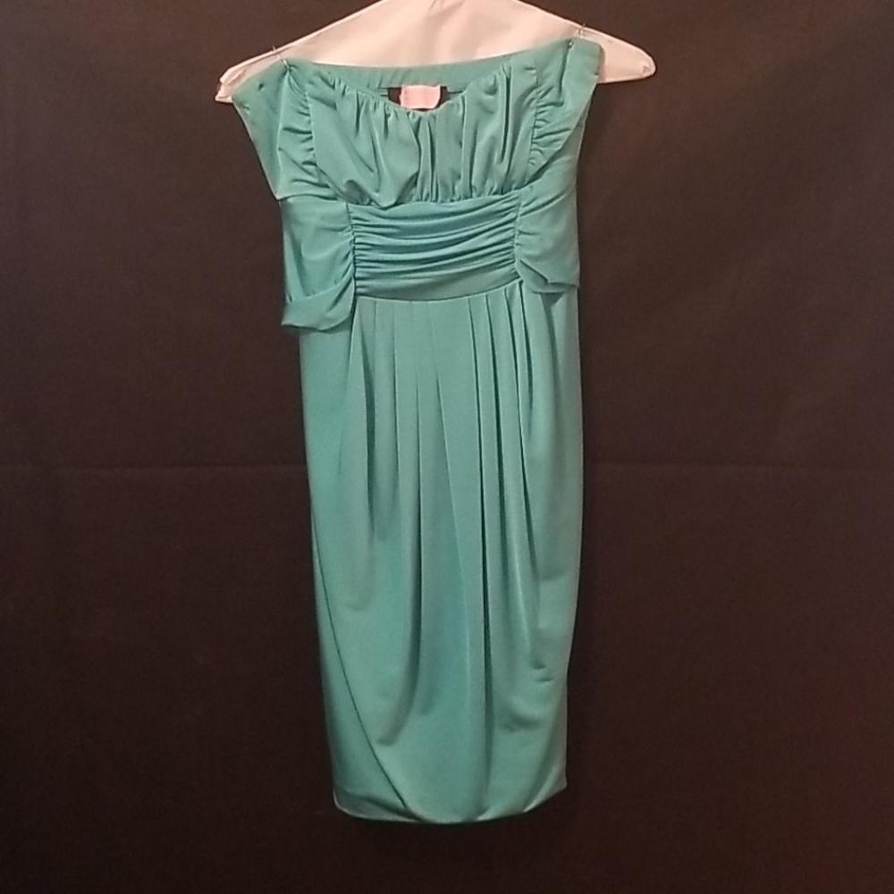 Seafoam green party dress